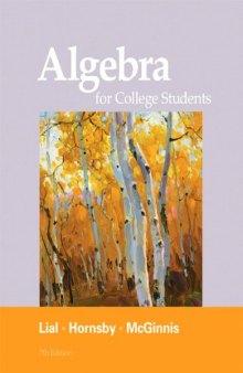 Algebra for College Students, 7th Edition  