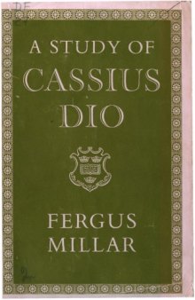 A Study of Cassius Dio