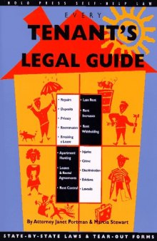 Every Tenant's Legal Guide (Nolo Press Self-Help Law)