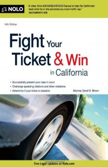 Fight Your Ticket & Win in California  