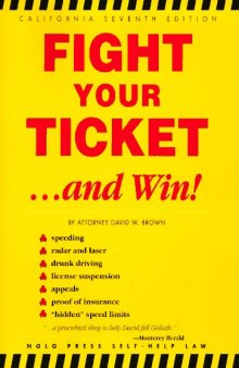 Fight your ticket-- and win!