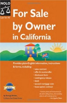 For Sale by Owner in California, 8th Edition