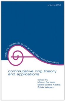 Commutative ring theory and applications : proceedings of the fourth international conference