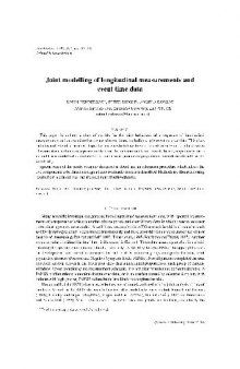 Biostatistics 2000-01, 04 Joint modelling of longotudinal measurements and event time data