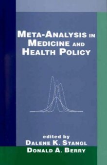 Meta-Analysis in Medicine and Health Policy (Chapman & Hall CRC Biostatistics Series)