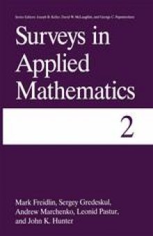 Surveys in Applied Mathematics: Volume 2