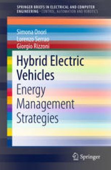 Hybrid Electric Vehicles: Energy Management Strategies