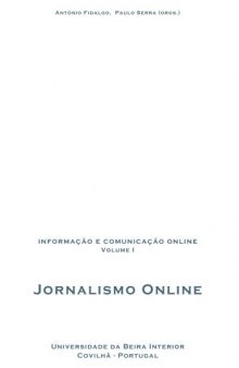 Informacao e Comunicacao Online (Vol.I): Jornalismo Online