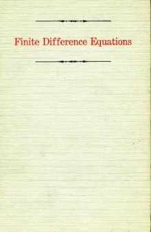 Finite difference equations