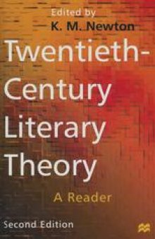 Twentieth-Century Literary Theory: A Reader