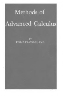 Methods of advanced calculus