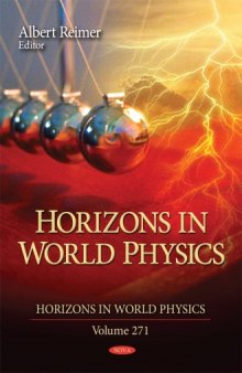 Horizons in World Physics, Volume 271  