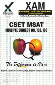 CSET MSAT Multiple Subjects 101, 102, 103 Teacher Certification Test Prep Study Guide, 2nd Edition