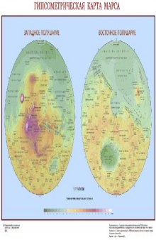 Гипсометрическая карта Марса