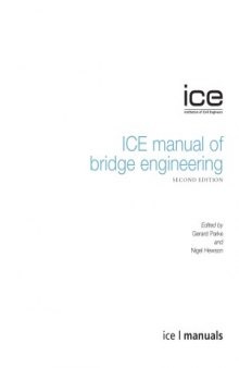 ICE Manual of Bridge Engineering