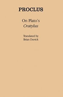 On Plato's "Cratylus"