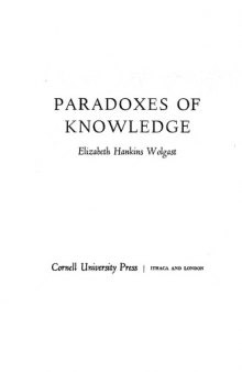Paradoxes of Knowledge