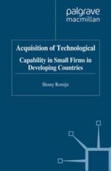 Acquisition of Technological Capability in Small Firms in Developing Countries