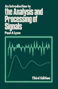 An Introduction to the Analysis and Processing of Signals
