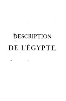 Description de L Egypt. Volume 2.