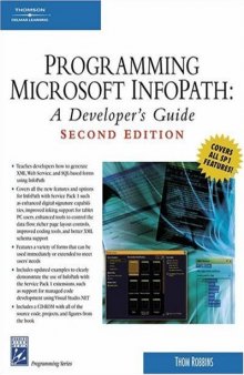 Programming Microsoft Infopath: A Developer's Guide