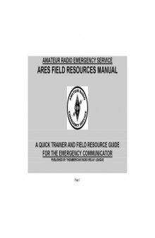 Amateur Radio Emergency Communication Manual - ARRL