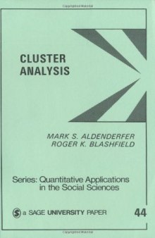 Cluster Analysis (Quantitative Applications in the Social Sciences)