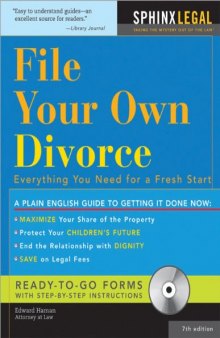 File Your Own Divorce, 7E : Everything You Need for a Fresh Start (How to File Your Own Divorce)