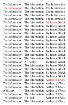 The information: a history, a theory, a flood
