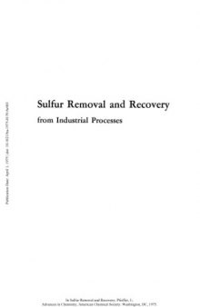 Sulfur Removal and Recovery from Industrial Processes