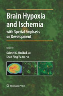 Brain Hypoxia and Ischemia: with Special Emphasis on Development