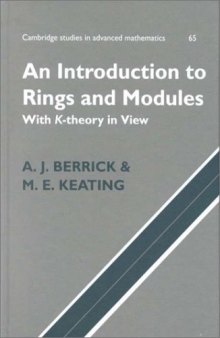 An introduction to rings and modules with K-theory in view