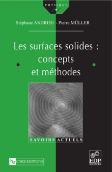 Les surfaces solides : concepts et méthodes