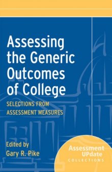 Assessing the Generic Outcomes of College: Selections from Assessment Measures (Assessment Update Special Collections) 