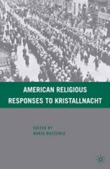 American Religious Responses to Kristallnacht