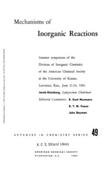 Mechanisms of Inorganic Reactions