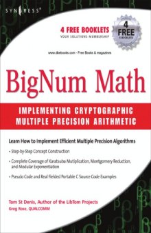 BigNum Math - Impl. Crypo. Mult. Precicion Arithmetic