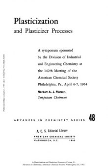 Plasticization and Plasticizer Processes