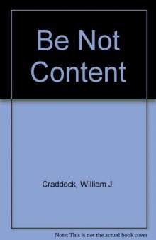 Be not content: a subterranean journal