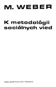 K metodológii sociálnych vied