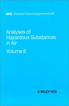 Analyses of Hazardous Substances in Air, Volume 6
