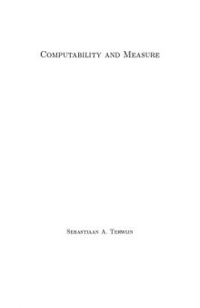 Computability and Measure [PhD Thesis]
