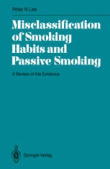 Misclassification of Smoking Habits and Passive Smoking: A Review of the Evidence