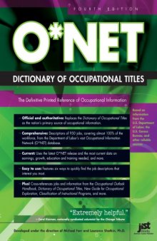 O*NET Dictionary of Occupational Titles