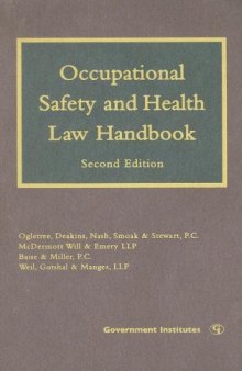 Occupational Safety and Health Law Handbook, 2nd edition