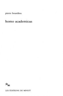 Homo academicus  