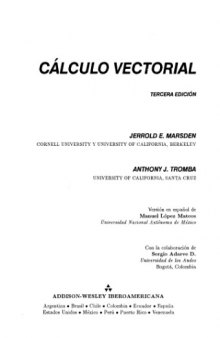 Cálculo vectorial - 3ed  