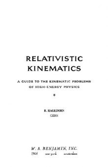 Relativistic kinematics