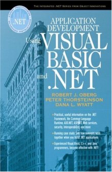 Application Development Using Visual Basic® and .NET