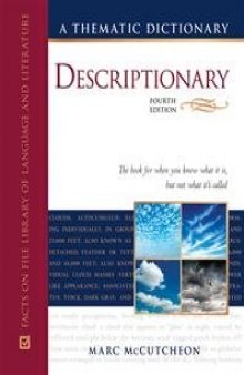 Descriptionary.A Thematic Dictionary